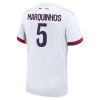 Maglia ufficiale Paris Saint Germain Marquinhos 5 Trasferta 2024-25 per Bambino